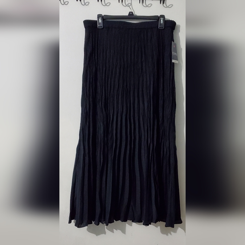 Chaps women's pleated maxi skirt NWT
